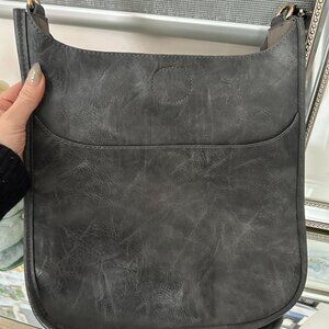 Vegan Leather Gray Bag (no strap)